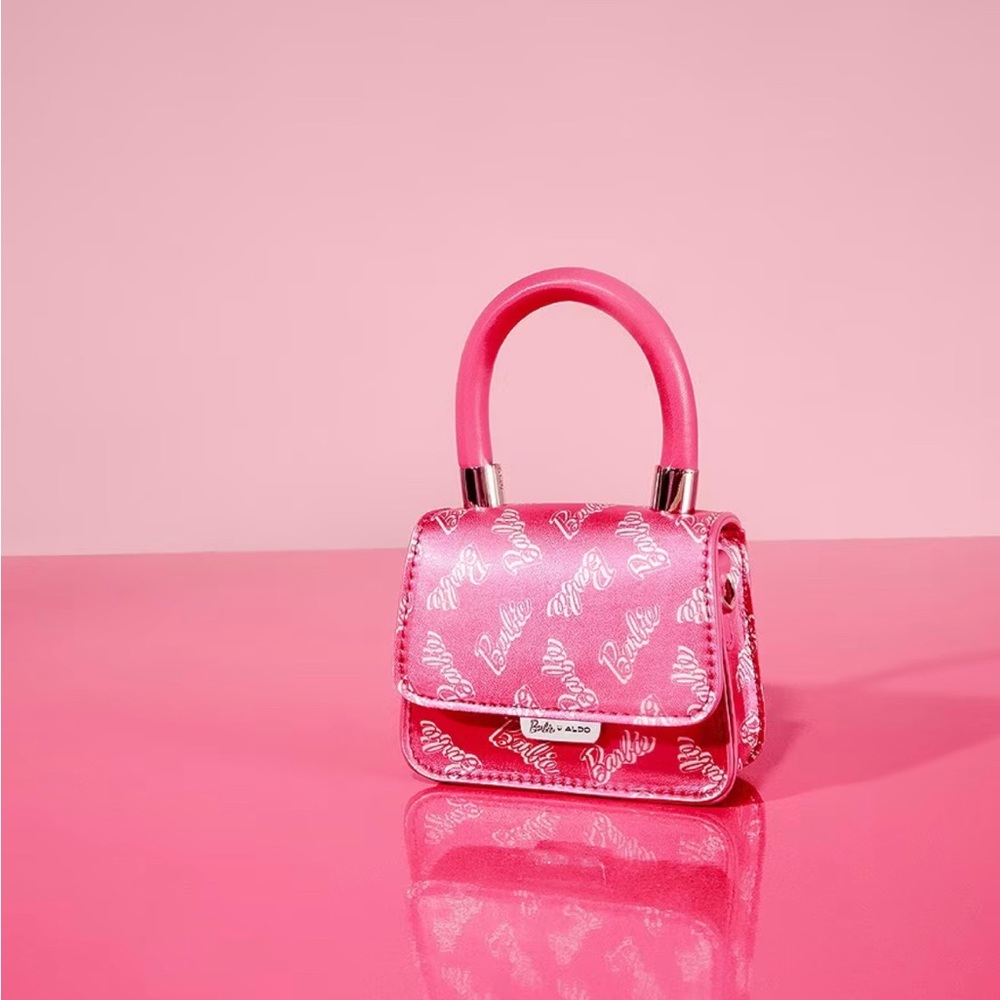 BNWT Barbie™ x ALDO Signature Barbie Logo Micro Top Handle Bag